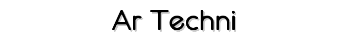 AR Techni font